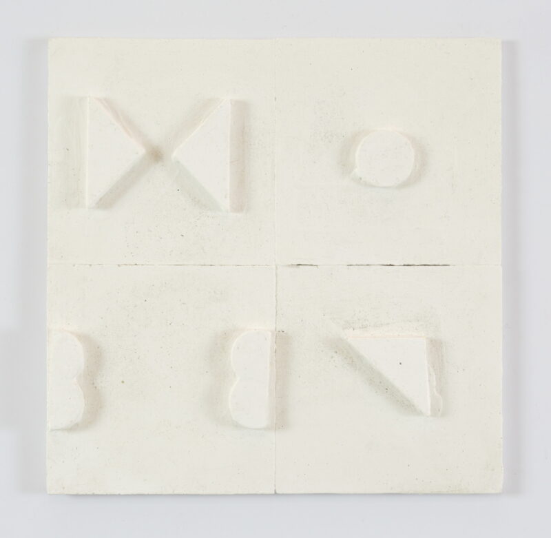 Antonia Sellbach 'Form relief 8' 2023 plaster 20 x 20 cm $1,000