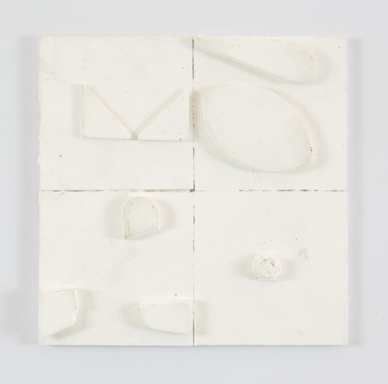 Antonia Sellbach 'Form relief 10' 2023 plaster 20 x 20 cm $1,000
