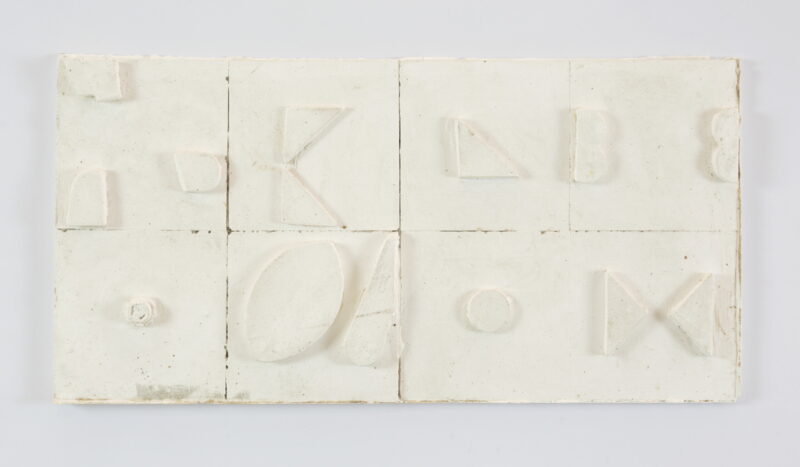 Antonia Sellbach 'Form relief 14' 2023 plaster 40.5 x 20.5 cm $1,800