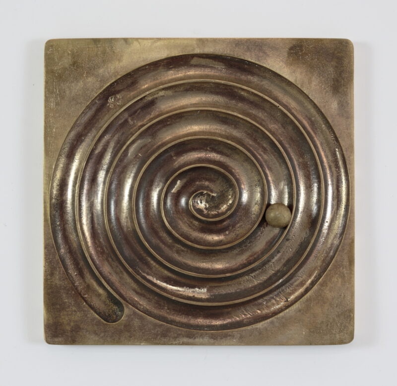 Antonia Sellbach 'Spiral (Device for Thoughts in Motion) ' 2023 bronze ed 5. 23 x 23 cm $3,900