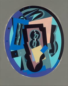 Alun Leach-Jones 'Oval #3' 2015 acrylic on canvas 52 x 42 cm $4,500