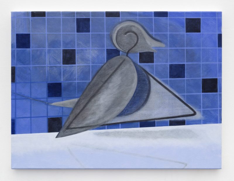 Martin George 'Inventor (starry sky)' 2024 acrylic on cotton canvas 61 x 82 cm $1,900