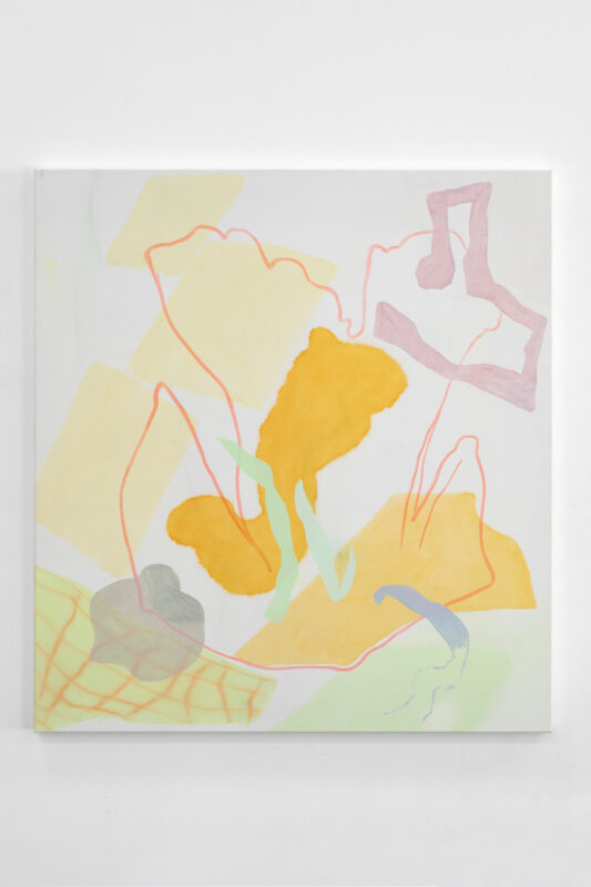 Tonee Messiah 'Latent' 2023 oil on polycotton 122 x 112  cm $6,200