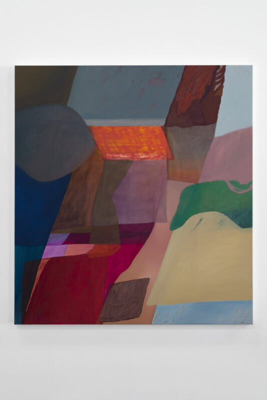 Tonee Messiah 'Imprint of history' 2023 oil on polycotton 122 x 112 cm