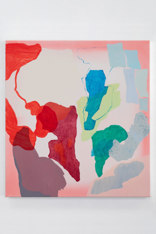 Tonee Messiah 'Interdependence' 2023 oil on polycotton 132 x 122 cm $7,000