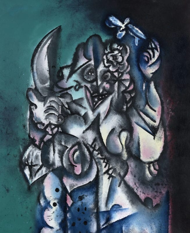 Rhys Lee 'The juggler #2' 2020 oil on canvas 147 x 122 cm