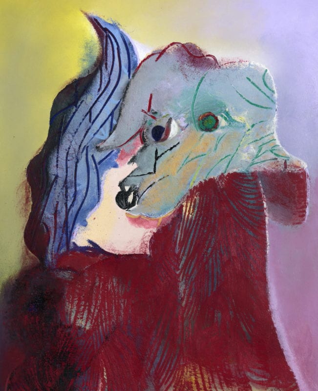 Rhys Lee 'Griffon Fauve' 2020 oil on canvas 120 x 98 cm