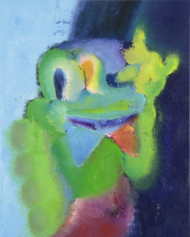 Rhys Lee 'Flip #2' 2020 oil on canvas 96 x 77 cm