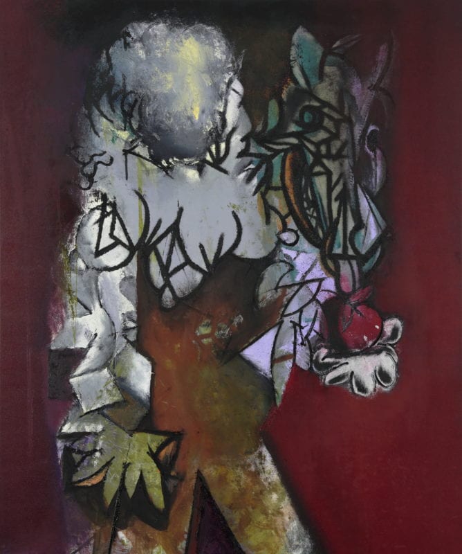 Rhys Lee 'The handler' 2020 oil on canvas 158 x 132 cm