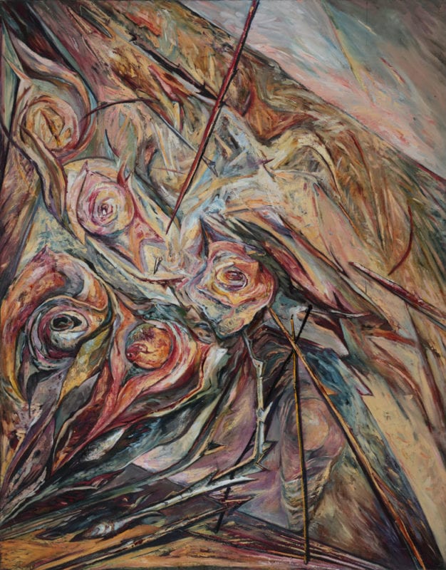 Wendy Stavrianos 'Summer Shelter' 1987 Oil on canvas 213 x 167 cm