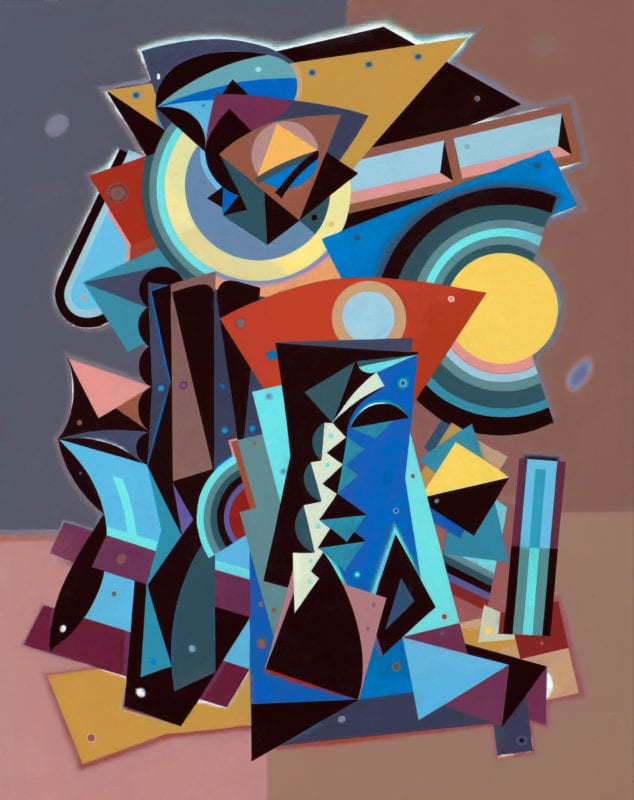 Alun Leach-Jones 'The Country Beyond the Stars #1' 2017 Acrylic on canvas 122 x 97 cm