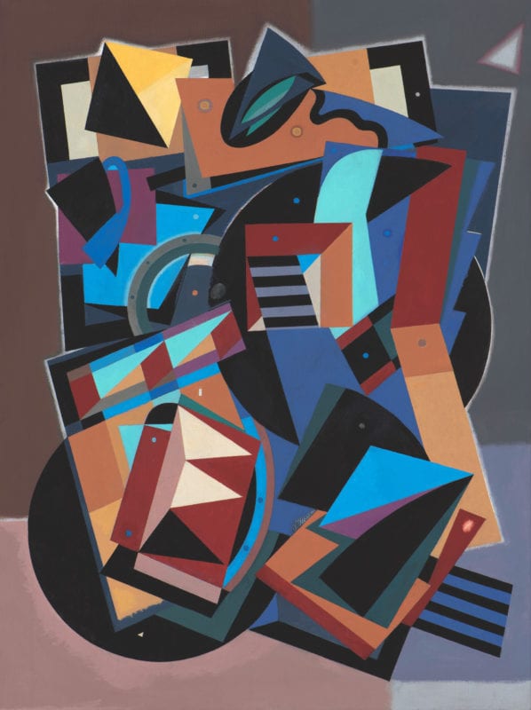 Alun Leach-Jones 'The Country Beyond the Stars #3' 2017 Acrylic on canvas 97 x 72 cm