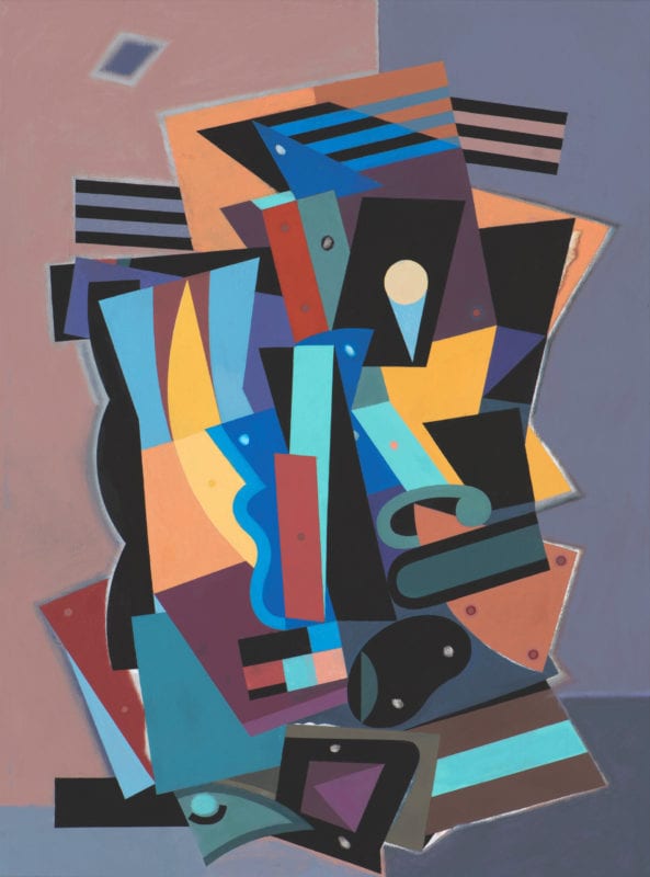 Alun Leach-Jones 'The Country Beyond the Stars #4' 2017 Acrylic on canvas 97 x 72 cm