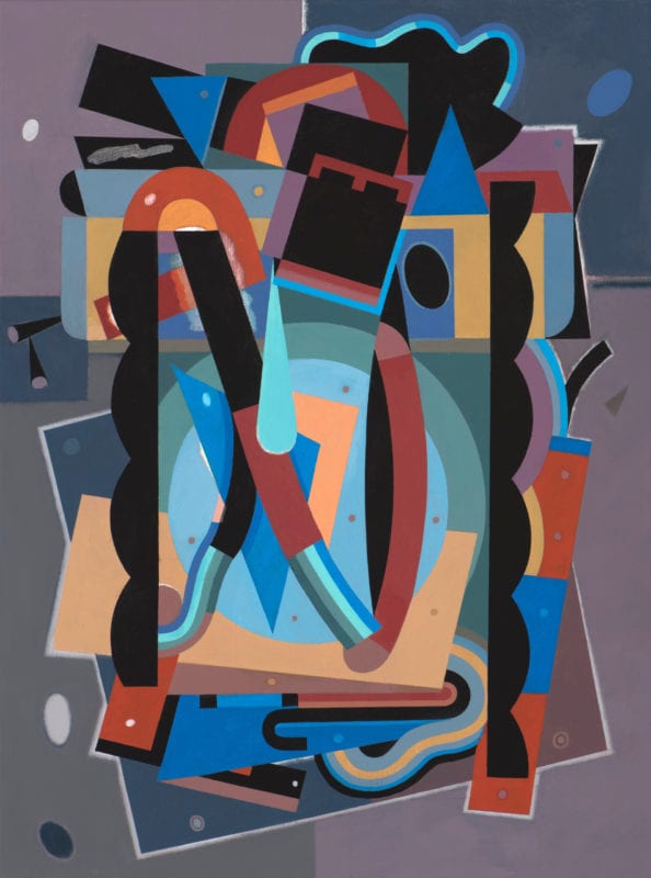 Alun Leach-Jones 'The Country Beyond the Stars #7' 2017 Acrylic on canvas 97 x 72 cm  $12,500