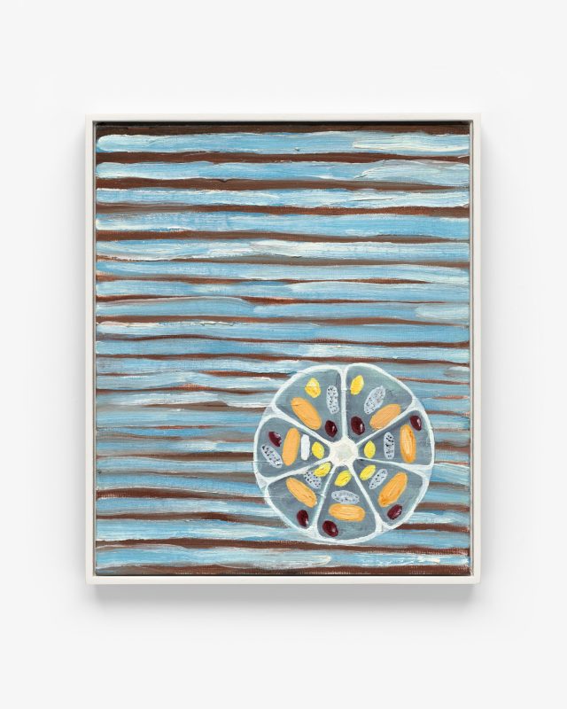 Tai Snaith 'Antidote' 2025 oil on linen board, framed 30 x 25.5 cm $1,200