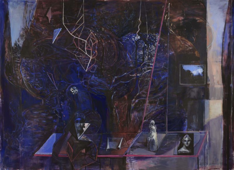Wendy Stavrianos 'Blue room (after Berlin)' 2012-13 acrylic on canvas 190 x 267 cm