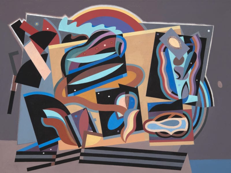 Alun Leach-Jones 'The Country Beyond the Stars #9' 2017 Acrylic on canvas 72 x 97 cm  $12,500