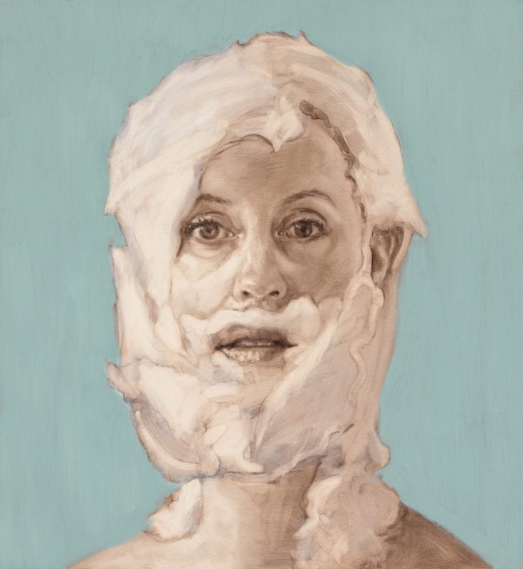Celeste Chandler 'Heroic Painting 4' 2016 Oil on linen 66 x 61 cm
