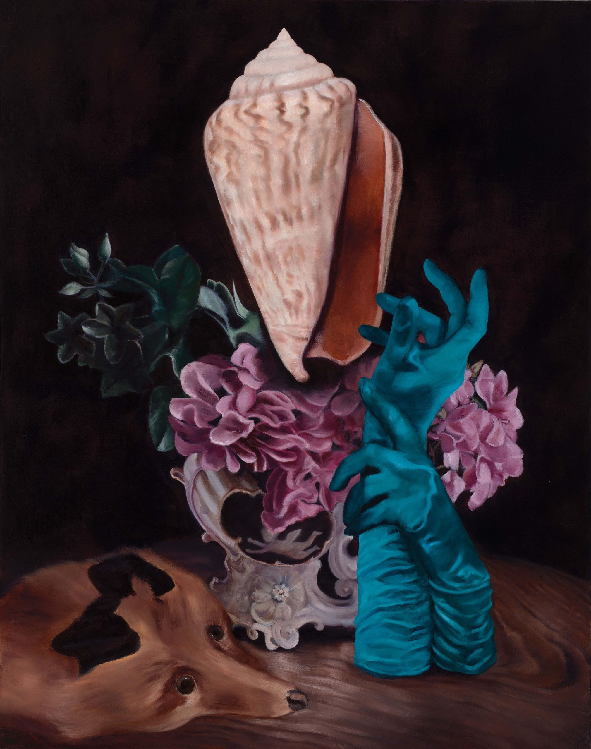Heidi Yardley 'Drenched in a lonely vase' 2021 oil on linen 140 x 110 cm