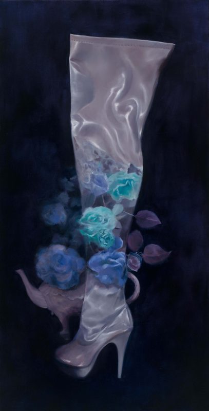 Heidi Yardley 'Stivale' 2021 oil on linen 154 x 75 cm $9,000