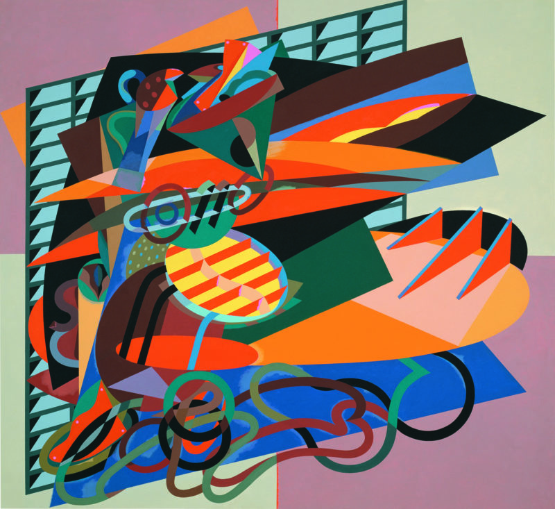 Alun Leach-Jones 'The Golden Bowl' 2003 acrylic on canvas 168 x 183 cm