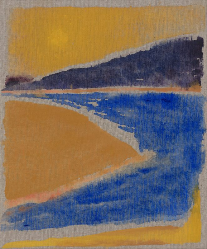 Betra Fraval 'Graphic landscape (Bundanon 2)' 2025 synthetic polymer on linen 60 x 50 cm $2,900