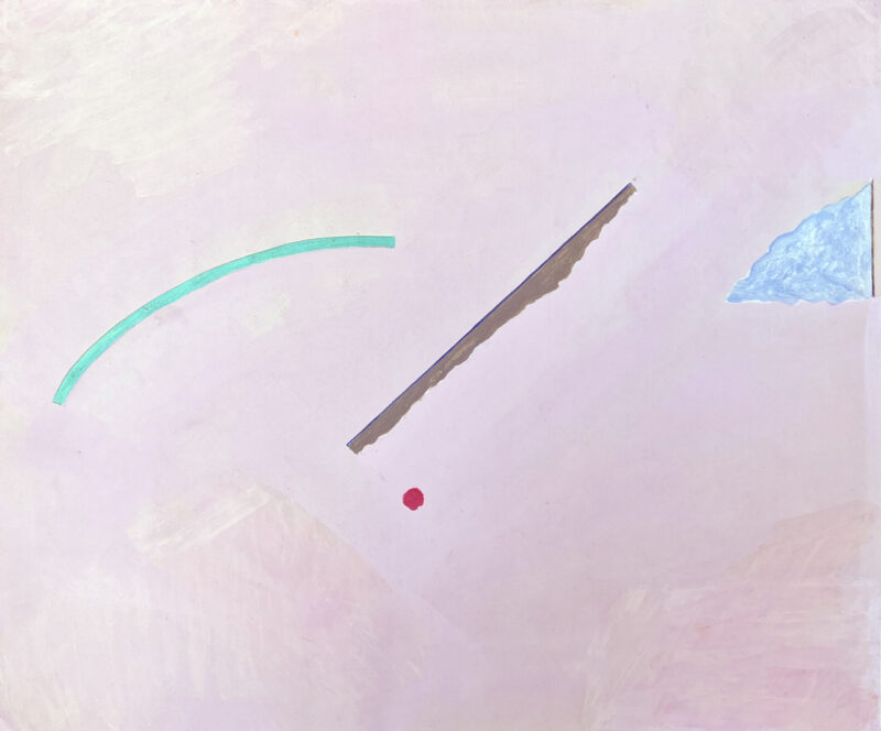 Virginia Cuppaidge 'Pink painted field' 1979 gouache 35.5 x 42.5 cm $1,800