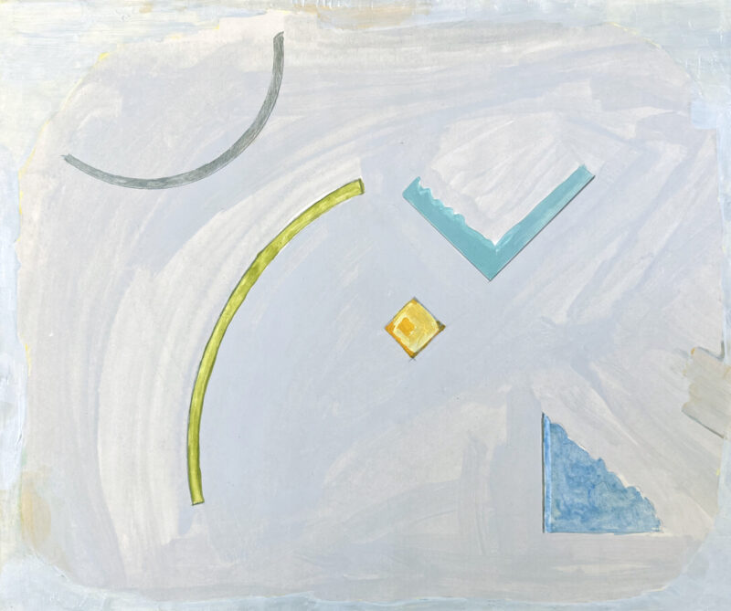 Virginia Cuppaidge 'Silver field' 1979 gouache 35.5 x 42.5 cm $1,800
