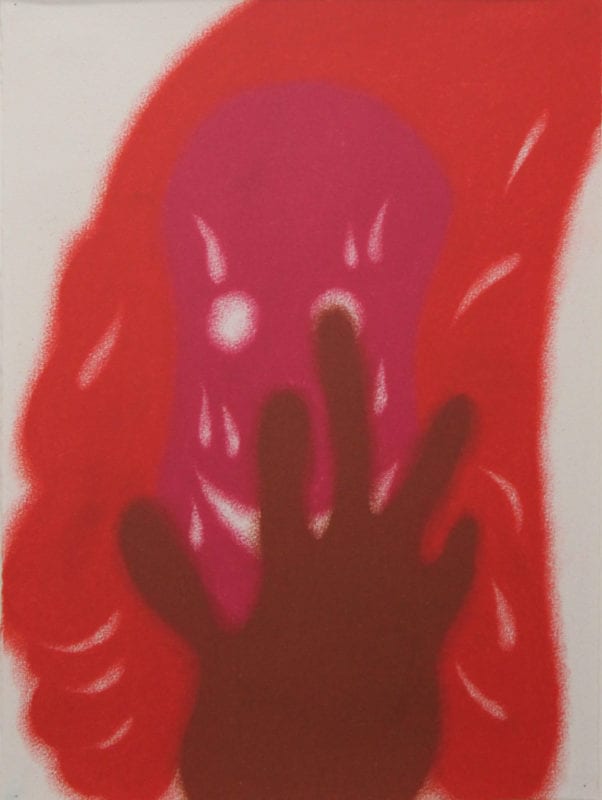 Rhys Lee 'SPIT SHINE #31' 2016 Pastel on paper 37 x 28 cm 