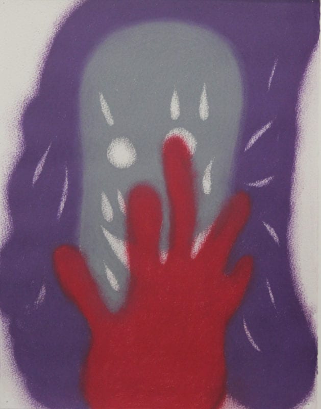 Rhys Lee 'SPIT SHINE #29' 2016 Pastel on paper 37 x 28 cm 