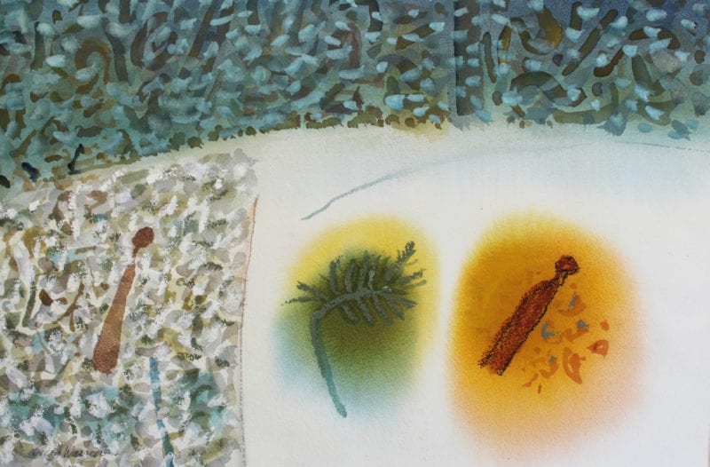 Guy Warren 'Walking Through' 2016 Watercolour 36.5 x 55 cm