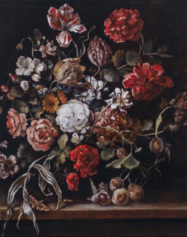 Karla Marchesi 'Impossible Bouquet Study No. 1' 2016 Oil on canvas 30 x 24 cm