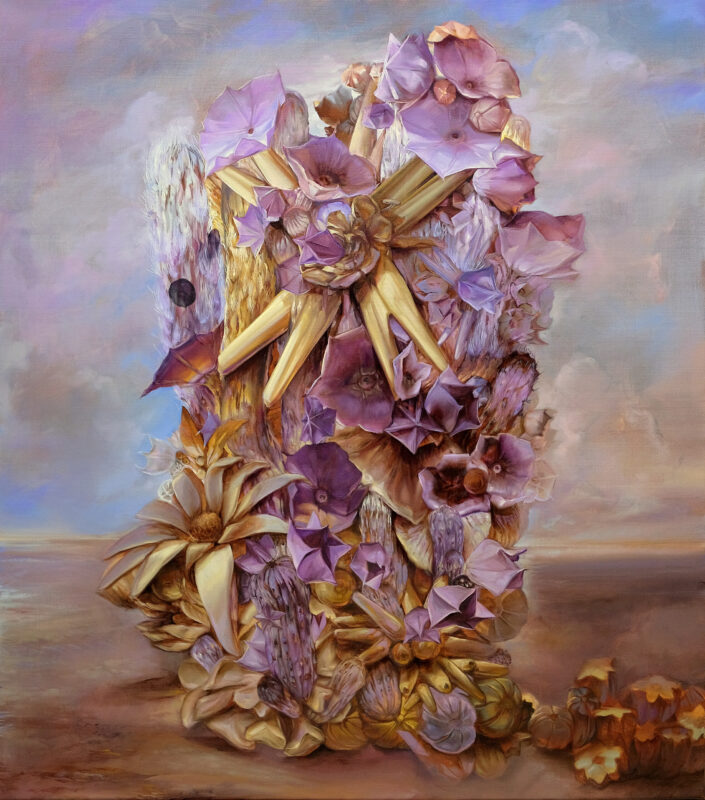 Karla Marchesi 'New heroes' 2023 oil on linen 120 x 105 cm $5,800