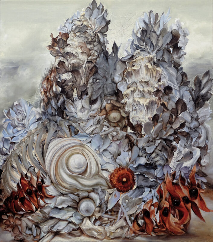 Karla Marchesi 'Pregnant pearl' 2023 oil on linen 120 x 105 cm