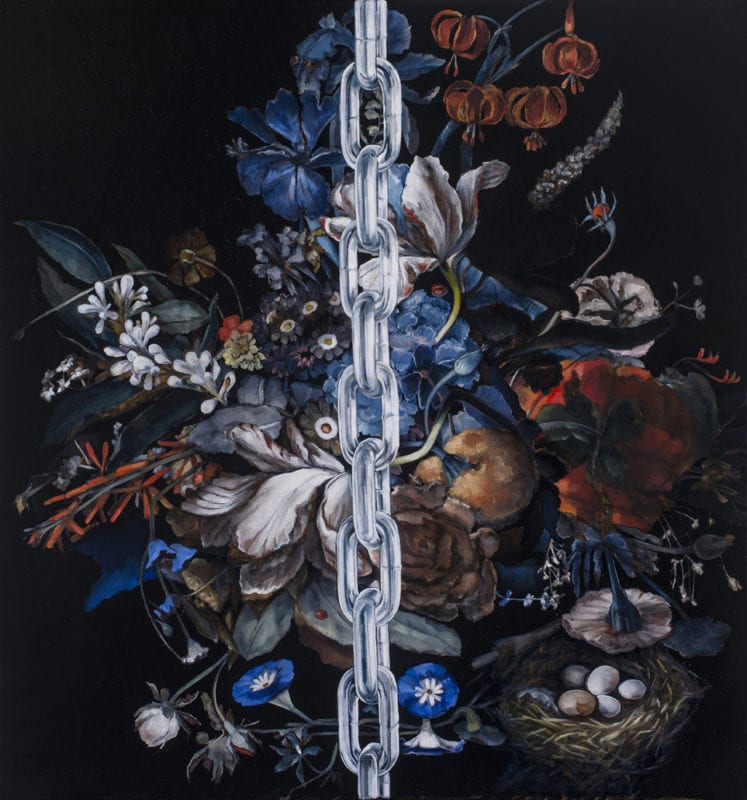 Karla Marchesi 'Tension Meter' 2016 Oil on canvas 70.2 x 65.1 cm $3,350