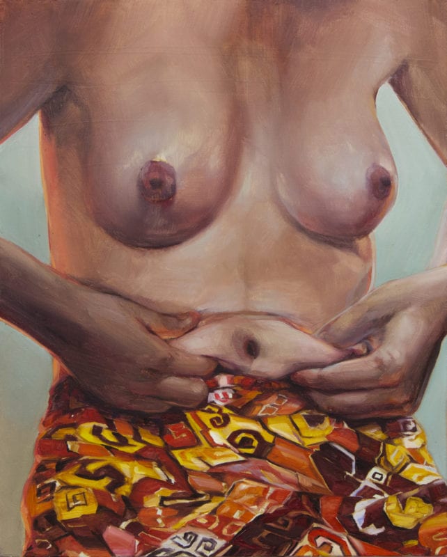 Karla Marchesi 'Body talk 1' 2018 oil on canvas 50 x 40 cm