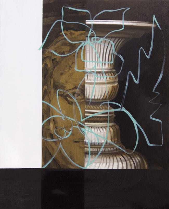 Karla Marchesi 'Half, quarter confusion' 2018 oil on linen 50 x 40 cm