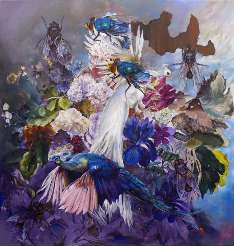 Karla Marchesi 'Laws of attraction' 2018 oil on canvas 160 x 150 cm