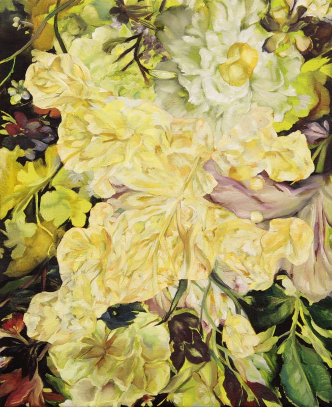 Karla Marchesi 'Rorshach collage' 2018 oil on linen 50 x 40 cm