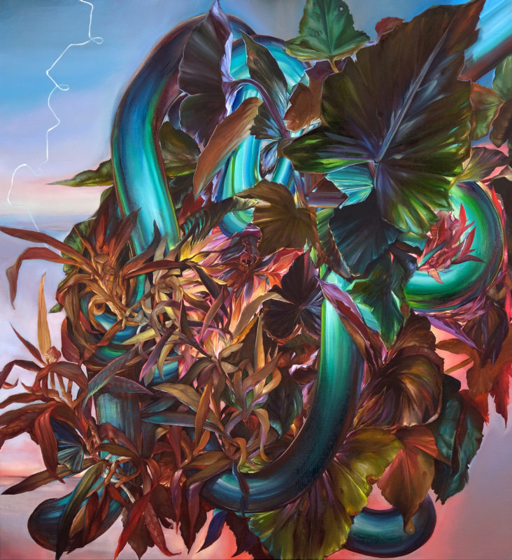 Karla Marchesi 'Tangled' 2021 oil on linen 110 x 100 cm