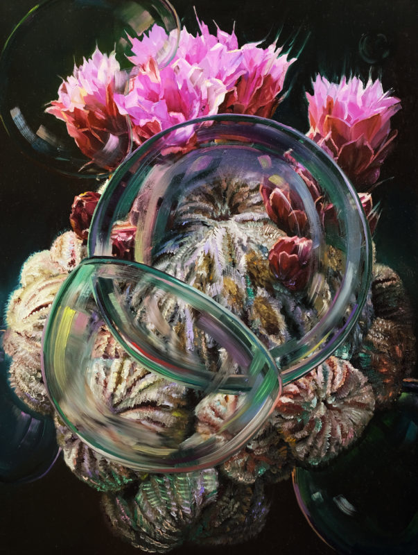 Karla Marchesi 'Violence and vulnerability' 2021 oil on aluminium 40 x 30 cm 