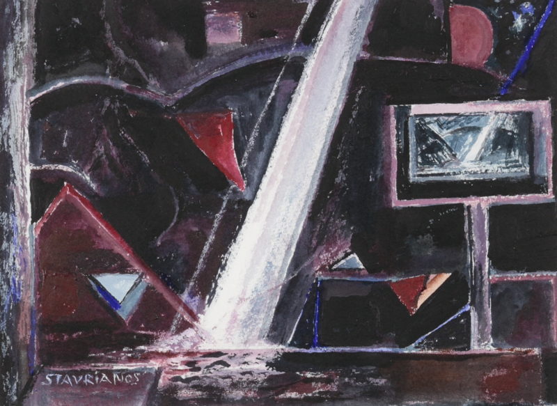 Wendy Stavrianos 'Memory of a room almost forgotten (study)' 2011 acrylic on paper 14 x 19 cm