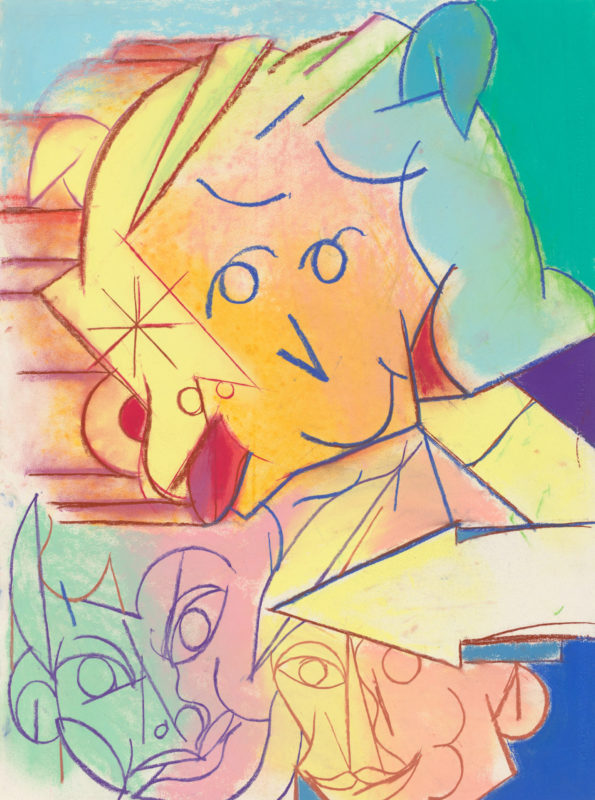 Rhys Lee 'Dog friendly' 2020 unframed pastel on paper 76 x 56 cm