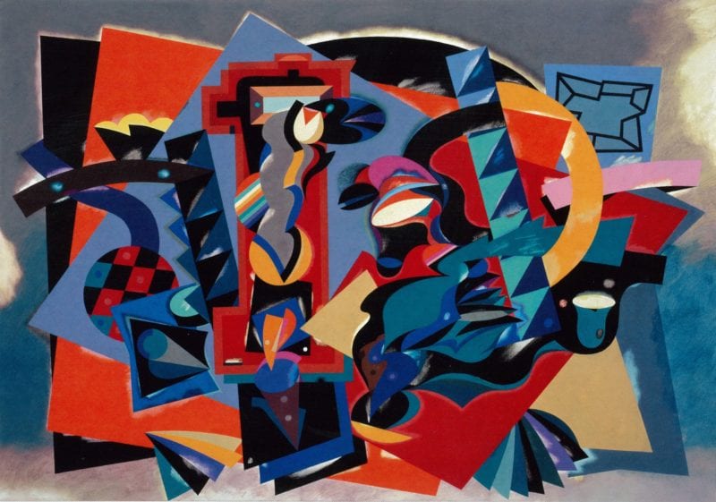 Alun Leach-Jones
'The Plain Sense of Things (The book and the clock)'
2008
Acrylic on canvas
122 x 168 cm