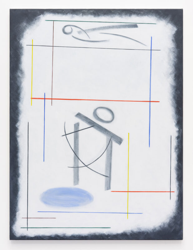 Martin George 'Pond (moon in the gutter)' 2021 acrylic on cotton canvas 81.5 x 61 cm $1,800