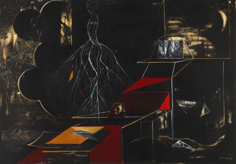 Wendy Stavrianos 'Room of landscape, memory and desire' 2011 acrylic on canvas 187 x 267 cm 