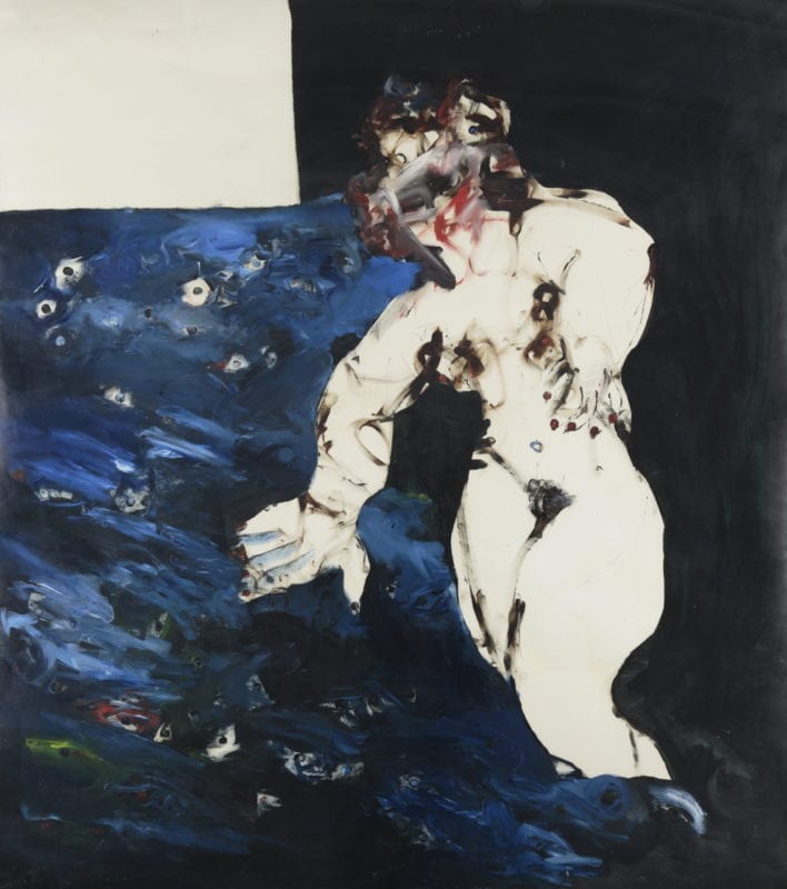Gordon Shepherdson 'Reality at River of Eyes' 1990 oil and enamel on paper 139 x 119 cm