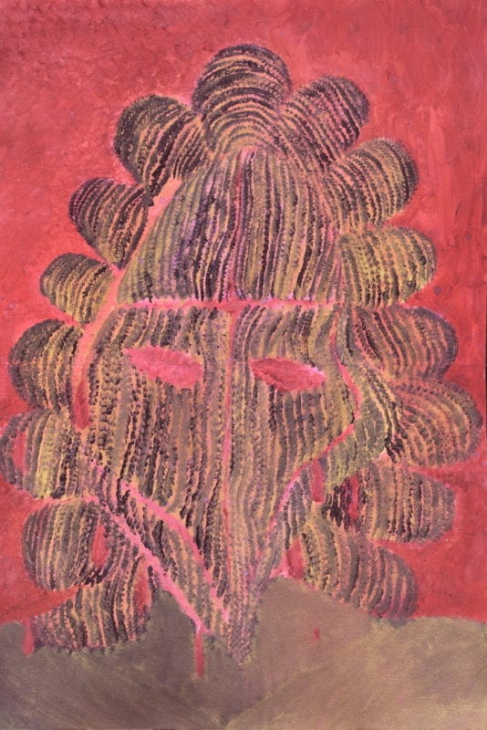 Rhys Lee 'Untitled' 2015 acrylic on paper 114 x 76 cm 