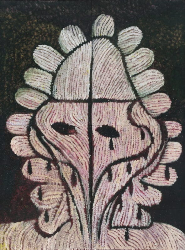 Rhys Lee 'The mask of the female crane fly' 2015 acrylic on paper 152 x 114 cm