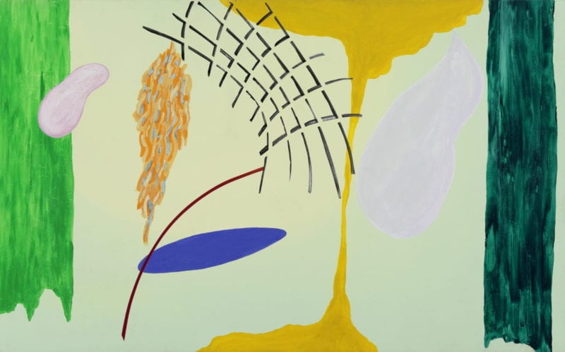 Virginia Cuppaidge 'New York Solstice' 1984 Acrylic on canvas 114.5 x 183 cm SOLD